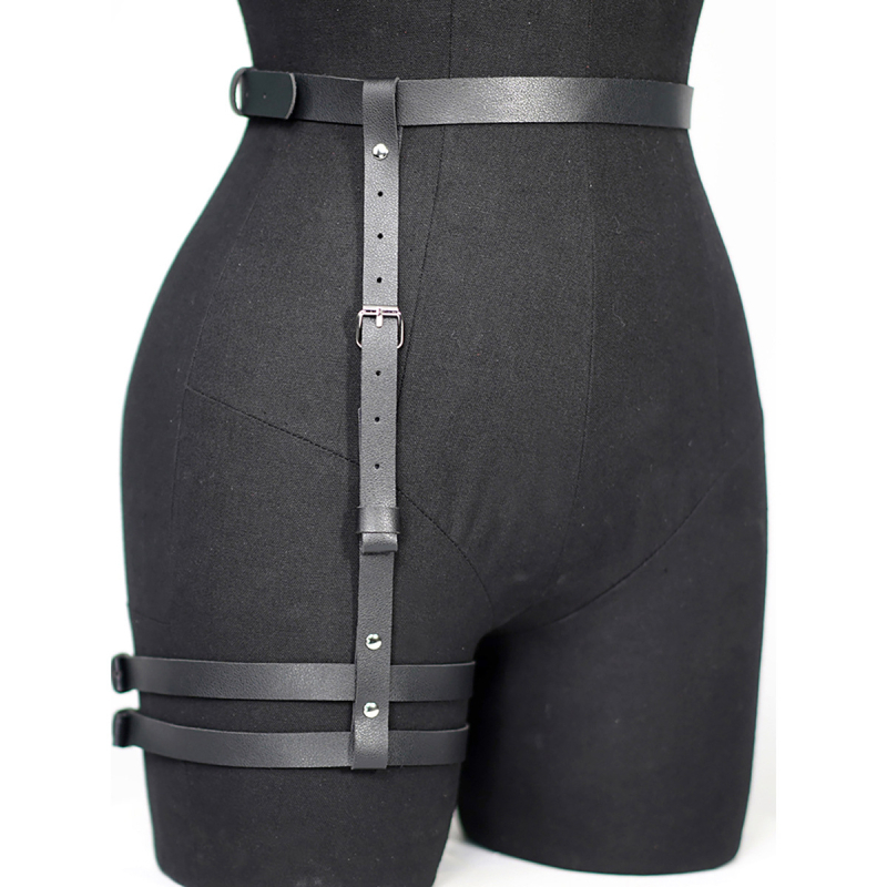 Europos ir Amerikos tarpvalstybinės naujos asmenybės pankų mados gotikinio stiliaus moteriškos tamprės, grandinėlės, odinis diržas, kojų žiedas, drabužių dekoravimas