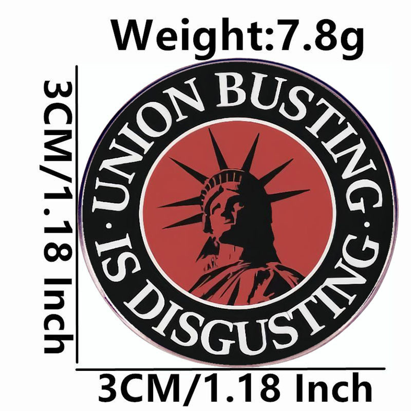 Brošňa Destroyer Will so Evil, odznak z kovovej zliatiny, odznak s motívom Aliancie pracovníkov, doplnky