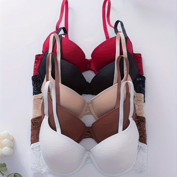 Tume pesu lillelise pitsiga rinnahoidja Amazoni enimmüüdud müügihitt, traadiga stiilis, Pure Desire reguleeritavate õlapaeltega, push-up rinnahoidja