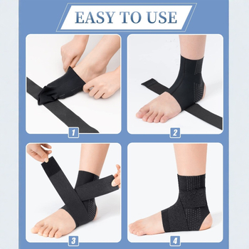 Sport bokavédő Felépülés Bokaficam megelőzése Boka Bokaízület Rögzített Futball Futás Könnyű Lélegző Bokavédő