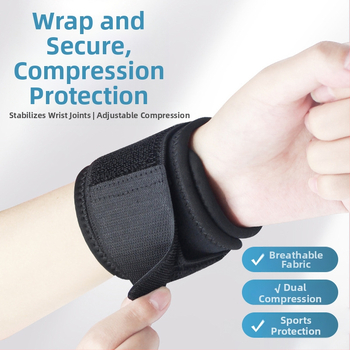 Športový elastický náramok Crossborder Sports s nastaviteľným popruhom na zápästie so suchým zipsom