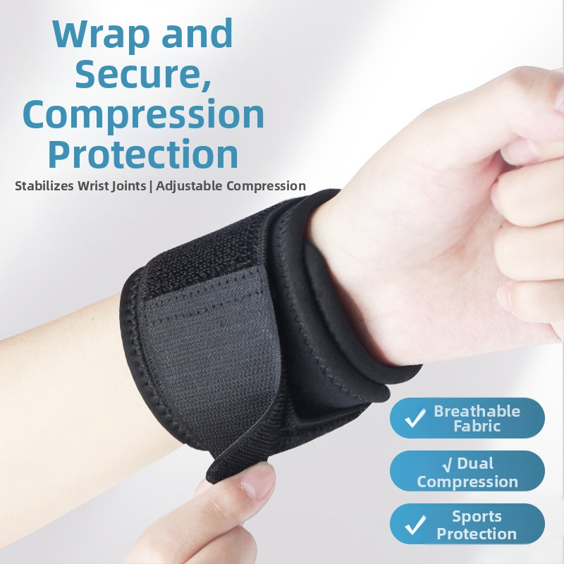 Športový elastický náramok Crossborder Sports s nastaviteľným popruhom na zápästie so suchým zipsom