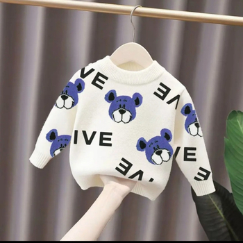 Dječji pulover 2024 Jesen/Zima Nova korejska verzija Svestrani pulover od mink baršuna Dječja pletena osnovna košulja Zadebljana i topla
