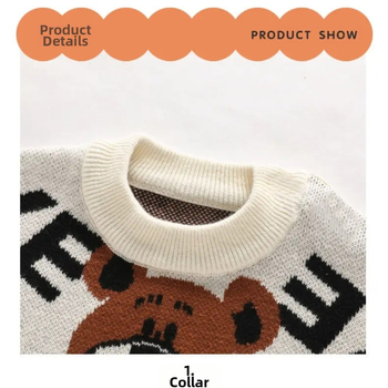 Dječji pulover 2024 Jesen/Zima Nova korejska verzija Svestrani pulover od mink baršuna Dječja pletena osnovna košulja Zadebljana i topla