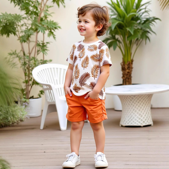 nt2117 Σετ δύο τεμαχίων, σορτς μπλουζάκι για αγόρια, διασυνοριακό ηλεκτρονικό εμπόριο σε εργοστάσια και ΗΠΑ
