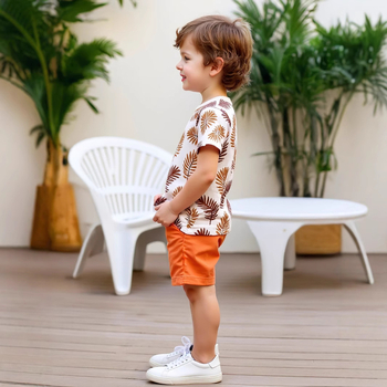 nt2117 Σετ δύο τεμαχίων, σορτς μπλουζάκι για αγόρια, διασυνοριακό ηλεκτρονικό εμπόριο σε εργοστάσια και ΗΠΑ