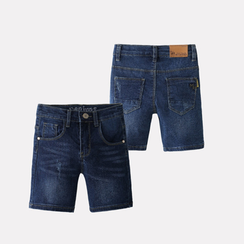 Suvised sinised teksad vabaaja laos Suvised püksid Euroopa ja Ameerika digitaalse kolmemõõtmelise tikandiga ühevärvilised poiste teksapüksid