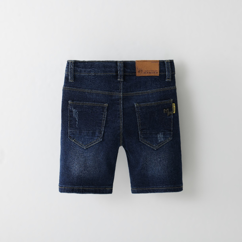 Suvised sinised teksad vabaaja laos Suvised püksid Euroopa ja Ameerika digitaalse kolmemõõtmelise tikandiga ühevärvilised poiste teksapüksid