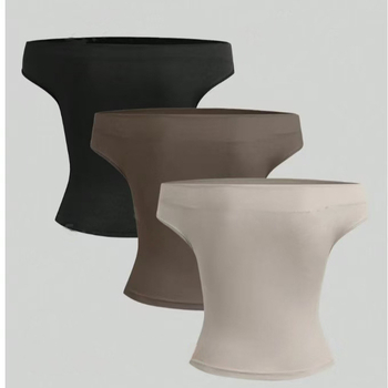 Európsky a americký cezhraničný zahraničný obchod Veľkoobchod Jednofarebné tričko s krátkym rukávom s odhalenými ramenami Slim Fit pre ženy