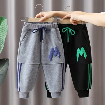 Παιδικά παντελόνια Φθινόπωρο Χειμώνας 2024 Νέο στυλ Βρεφικά Fleece Casual Μακρύ παντελόνι Παιδικά Αθλητικά Casual Μακρύ παντελόνι