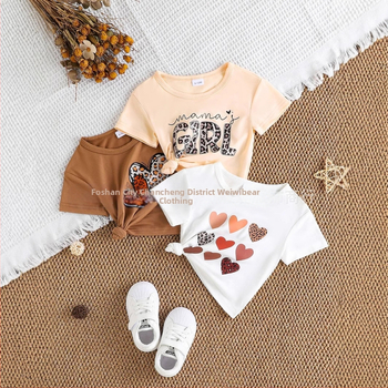 2025 Διασυνοριακή εκτύπωση επιστολών εξωτερικού εμπορίου Ευρώπης και Αμερικής με κοντομάνικο μπλουζάκι για αγόρια, καλοκαιρινό, νέο, στρογγυλό ντεκολτέ, παιδικά ρούχα