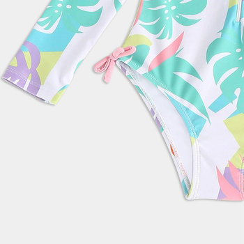 Ολόσωμο μαγιό διασυνοριακής εφαρμογής 2025 Μακρυμάνικο, νέο ολόσωμο μαγιό για κορίτσια, παιδικό μαγιό διακοπών για μικρά και μεσαία παιδιά, για κορίτσια