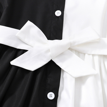 Κορίτσια Άνοιξη και Φθινόπωρο 2024 Νέο Κορεάτικο Στυλ Δημοφιλές Χρώμα Αμάνικο Ακανόνιστο Φόρεμα για Παιδιά και Παιδιά Μέσης Ηλικίας