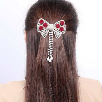 Naujas išskirtinis stojamojo egzamino į koledžą išvaizda elegantiškas raudonas naujas kutais puoštas kaspinas rožės gėlės nugaros segtukas didmeninė prekyba