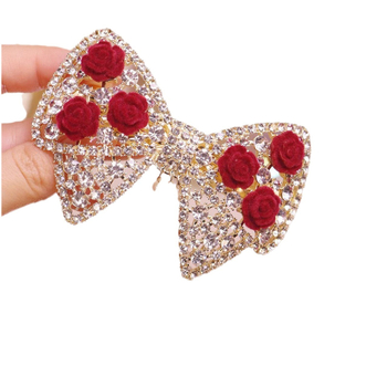 Naujas išskirtinis stojamojo egzamino į koledžą išvaizda elegantiškas raudonas naujas kutais puoštas kaspinas rožės gėlės nugaros segtukas didmeninė prekyba