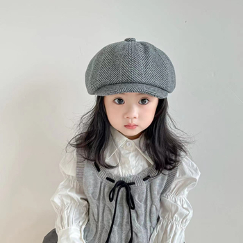 Baretka pre mužov, jar a jeseň 2024, nová detská čiapka s ochranou proti prevráteniu, vintage čiapka pre deti, personalizovaná dámska čiapka