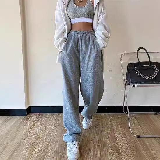 Amazon transfrontalier își dorește stație independentă comerț exterior european și american modă feminină lejeră casual culoare solidă talie înaltă pantaloni sport