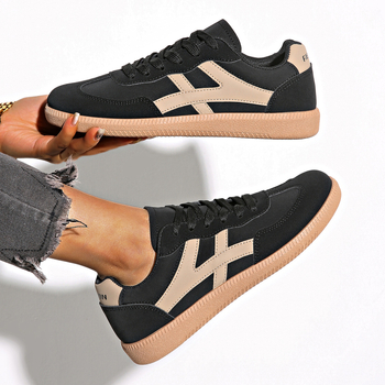 Užsienio prekybos europietiško dydžio nauji moteriški retro vokiški treniruočių bateliai apvaliomis nosimis, spalvos juostelėmis, suvarstomi, spalvą atitinkantys plokščiapadžiai bateliai „Forrest Gump“ moterims