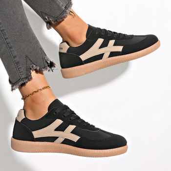 Εξωτερικό Εμπόριο Ευρωπαϊκό Μέγεθος Νέα Γυναικεία Ρετρό Γερμανικά Παπούτσια Προπόνησης Στρογγυλή Μύτη Χρώμα Ριγέ Κορδόνια Ίσια Παπούτσια Forrest Gump Παπούτσια για Γυναίκες