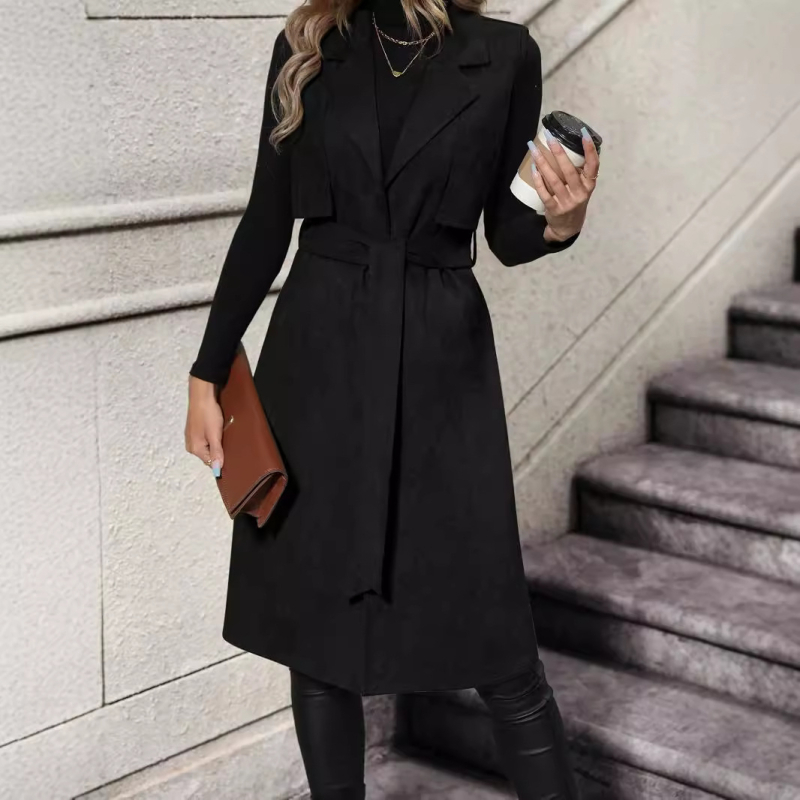 2024. aasta uus piiriülene ühevärviline mantel