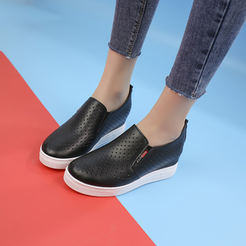 Letné duté trendy dámske topánky, priedušné biele topánky, univerzálne nazúvacie topánky, ležérne pohodlné, odolné proti opotrebovaniu, mokasíny