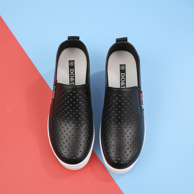 Letné duté trendy dámske topánky, priedušné biele topánky, univerzálne nazúvacie topánky, ležérne pohodlné, odolné proti opotrebovaniu, mokasíny