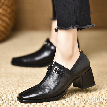 Γυναικεία παπούτσια μονής στρώσης, υψηλής ποιότητας, άνετα, χωρίς κόπωση, μικρά, ψηλοτάκουνα, για μετακινήσεις, παντός τύπου, παπούτσια με σέσουλα, άνοιξη και φθινόπωρο 2025, νέα άφιξη