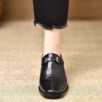 Γυναικεία παπούτσια μονής στρώσης, υψηλής ποιότητας, άνετα, χωρίς κόπωση, μικρά, ψηλοτάκουνα, για μετακινήσεις, παντός τύπου, παπούτσια με σέσουλα, άνοιξη και φθινόπωρο 2025, νέα άφιξη