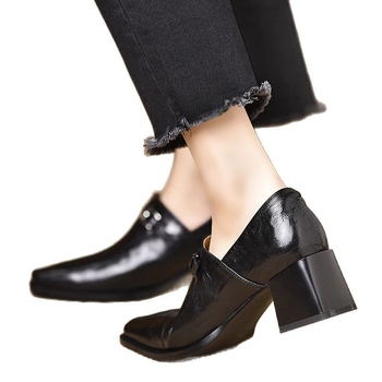 Γυναικεία παπούτσια μονής στρώσης, υψηλής ποιότητας, άνετα, χωρίς κόπωση, μικρά, ψηλοτάκουνα, για μετακινήσεις, παντός τύπου, παπούτσια με σέσουλα, άνοιξη και φθινόπωρο 2025, νέα άφιξη