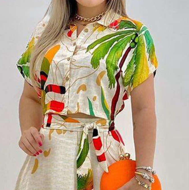 2022 Európa a Spojené štáty nové módne polohovacie sukne s potlačou obleku veľké množstvo miesta