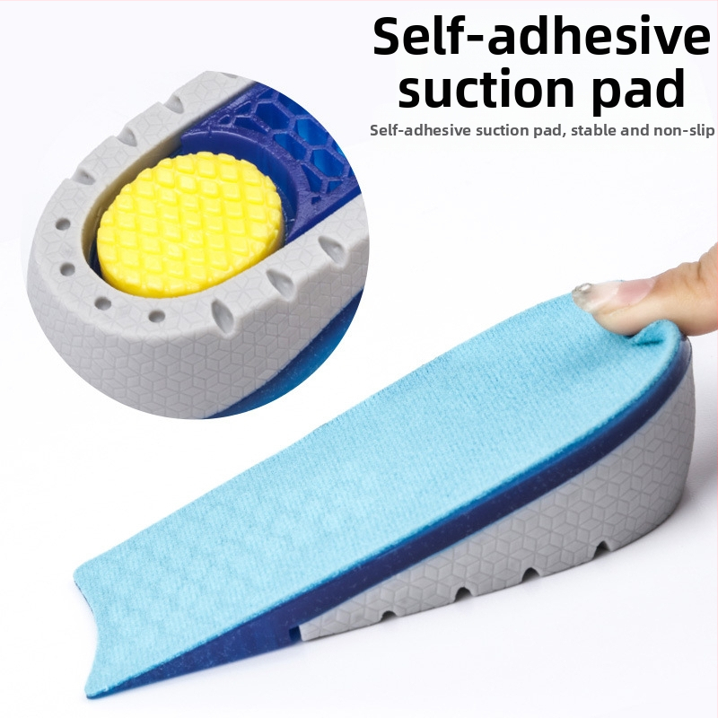 TPE-st kõrgendav poolpadi meestele ja naistele pehme ja mugav sportlik nähtamatu kärgstruktuuriga elastne, mitte väsinud jalga kõrgendav sisetald