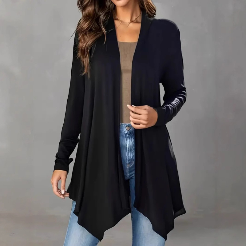 2024 Amazon AliExpress új európai és amerikai női hosszú ujjú dzseki, egyszerű kardigán, hétköznapi dzseki, hosszú