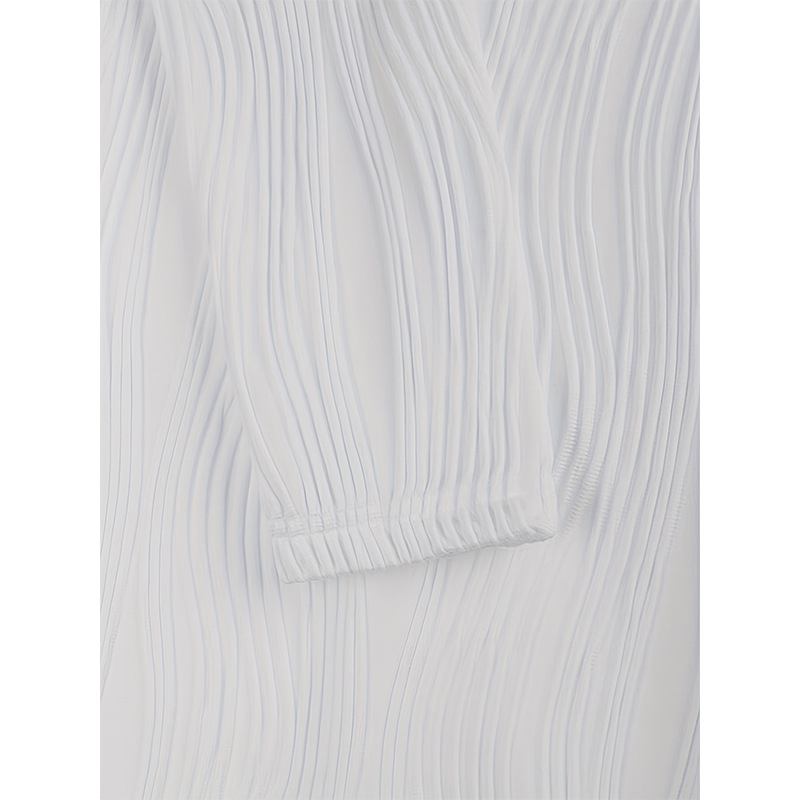 2023 Európsky a americký cezhraničný top s okrúhlym výstrihom na začiatku jesene, trendy štýlový štíhly top s dlhým rukávom a odhalenou kľúčnou kosťou, štíhly vzhľad, ľahký top pre dospelých