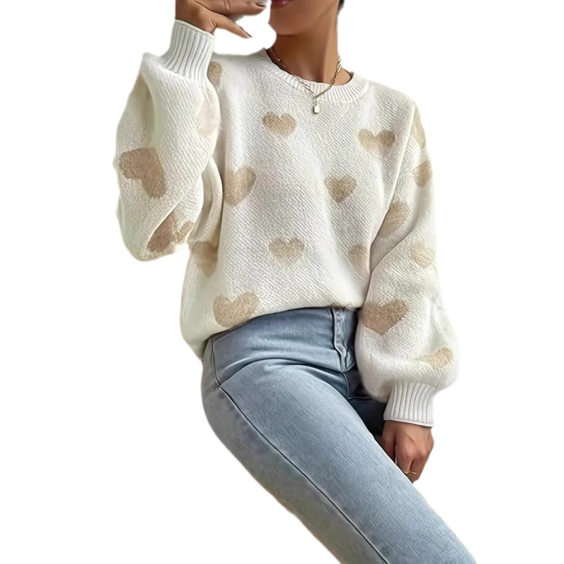 „Amazon“ nepriklausoma stotis, tarpvalstybiniai sprogimai, ruduo ir žiema, Europos ir Amerikos užsienio prekyba, Valentino diena, laisvalaikis, meilė, ilgarankovis baltas megztinis