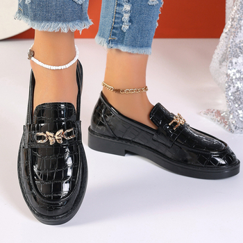 Dámske mokasíny, jarné nové ležérne dámske jednovrstvové topánky, univerzálne vysokoškolské ploché nazúvacie kožené topánky v britskom štýle