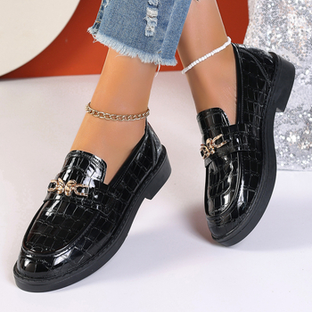 Dámske mokasíny, jarné nové ležérne dámske jednovrstvové topánky, univerzálne vysokoškolské ploché nazúvacie kožené topánky v britskom štýle