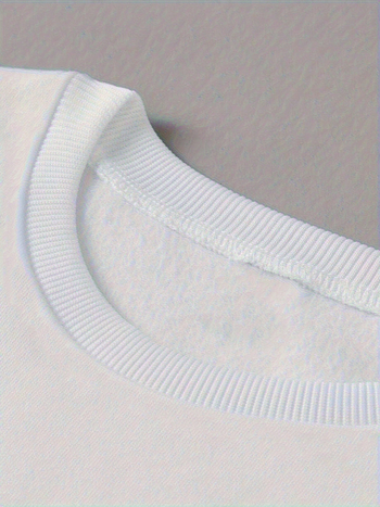 Dámsky sveter s okrúhlym výstrihom a potlačou písmen - ležérny pulóver s dlhým rukávom na jeseň a zimu, prateľný v práčke