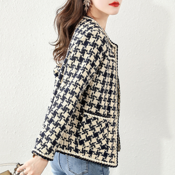 Παλτό Chanel Style 2023 Άνοιξη και Φθινόπωρο Δημοφιλές Νέο Ιαπωνικό Μόδας Ρετρό Κομψό Κοντό Top Coat για Γυναικεία