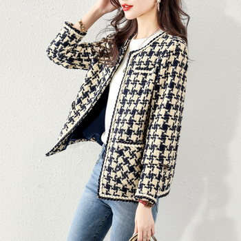 Παλτό Chanel Style 2023 Άνοιξη και Φθινόπωρο Δημοφιλές Νέο Ιαπωνικό Μόδας Ρετρό Κομψό Κοντό Top Coat για Γυναικεία