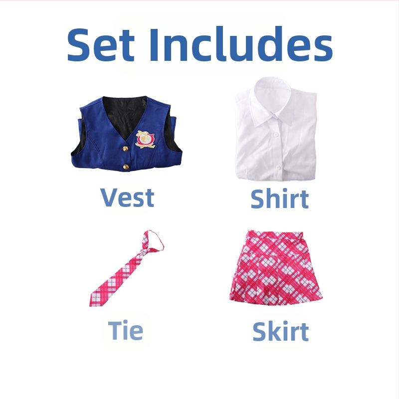 Delancey Cos riided Barbie võlu printsess kolledži samad riided koolivorm cosplay rollimäng naiste riided