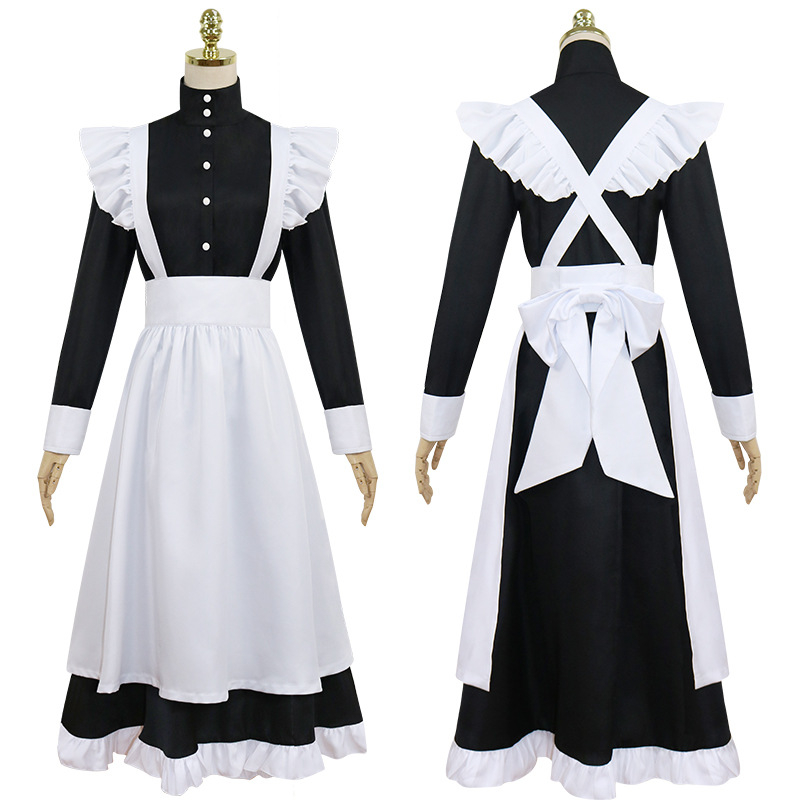 Brīnumains silts kalpones kostīms Boss Cos Cute britu Lolita kleita kalpones kostīms vīriešu Cosplay kostīms sievietēm