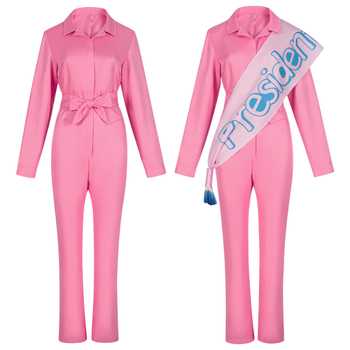 Roosa Jumpsuit Cos Suit Beach Halloween Cosplay Cosplay kostüüm naistele