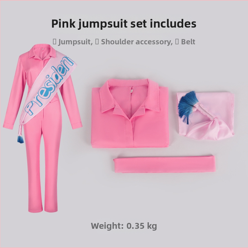 Roosa Jumpsuit Cos Suit Beach Halloween Cosplay Cosplay kostüüm naistele