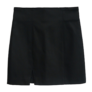 Letná čierna sukňa 2024, dámska nová nepravidelná krátka sukňa s rozdelenými bokmi, krátka sukňa s vysokým pásom a zoštíhľujúca krátka sukňa