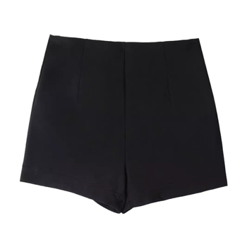 Čierne šortky pre ženy, vhodné na jar, jeseň a leto, nové nohavice s vysokým pásom a priliehavým strihom z roku 2025, chýbajúci spodný lem, šortky s čižmami