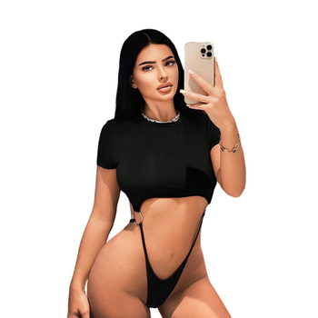 International Station tk Najprodavanija ženska seksi jednodijelna odjeća Proljeće i ljeto 2025. Nove hlače visokog struka slim fit T-dijela