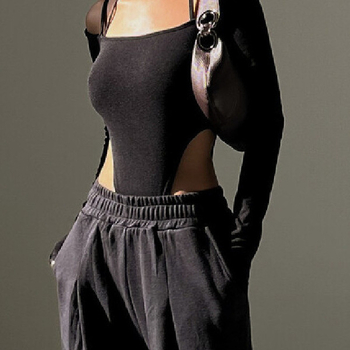 Εξωτερικό Εμπόριο Διασυνοριακό Amazon 2024 Χειμώνας Hot Sexy Μονόχρωμο Κολάρο χωρίς Στράπλες Halter Μακρυμάνικο Jompon Γυναικείο