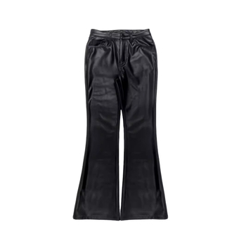 MH001 2023 есенно-зимни дамски кожени панталони, ежедневни широки панталони