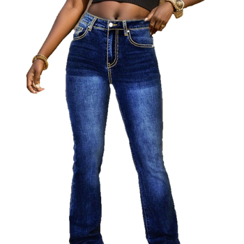 2024 cezhraničná nezávislá stanica Amazon AliExpress želanie vyšívané vrecko nízky pás slim džínsové nohavice pre ženy