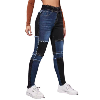 Slim Fit Amazon European and American Color Matching Factory Direct Jeans New Pond Cross-border Jeans Women 2024 Dámske oblečenie